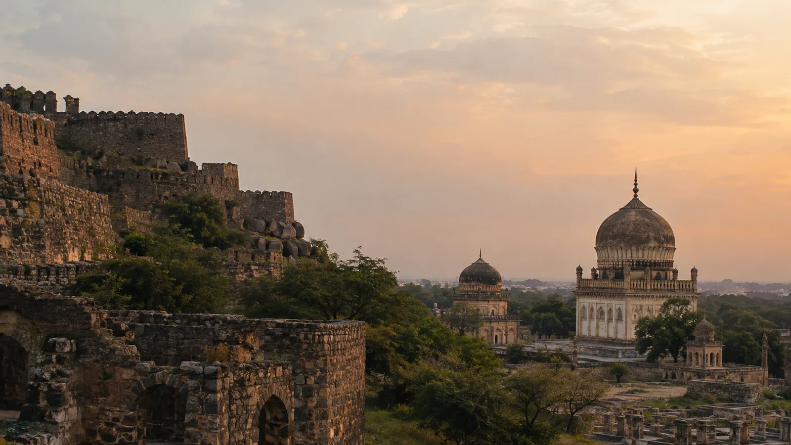 Golconda Fort and Qutb Shahi Tombs